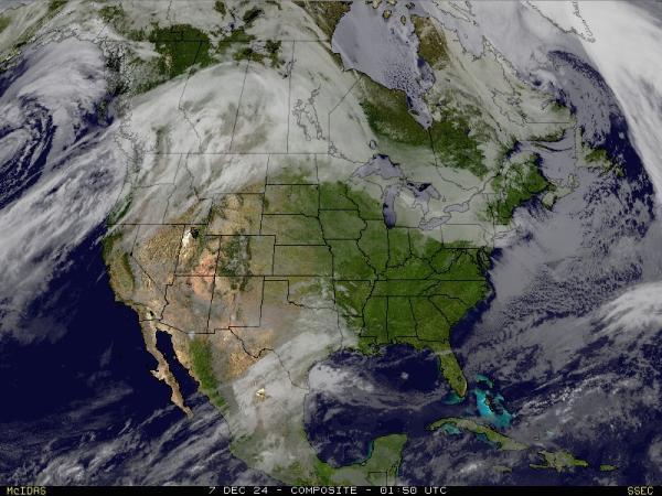 USA Alabama Sää satelliitti kartta 