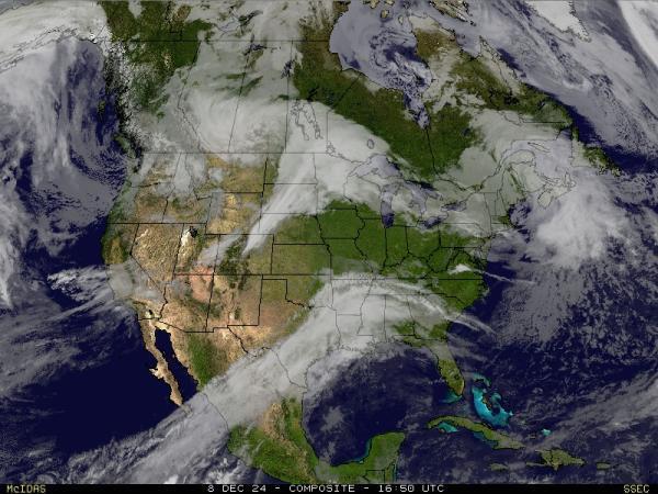 USA Alabama Sää satelliitti kartta 