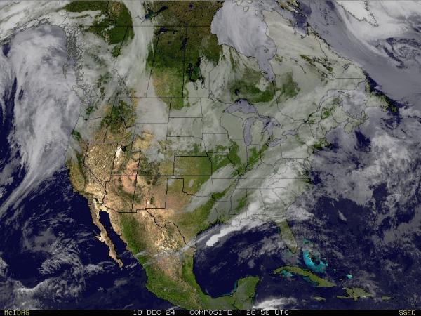 USA Alabama Sää satelliitti kartta 