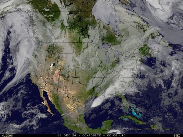 USA Alabama Sää satelliitti kartta 