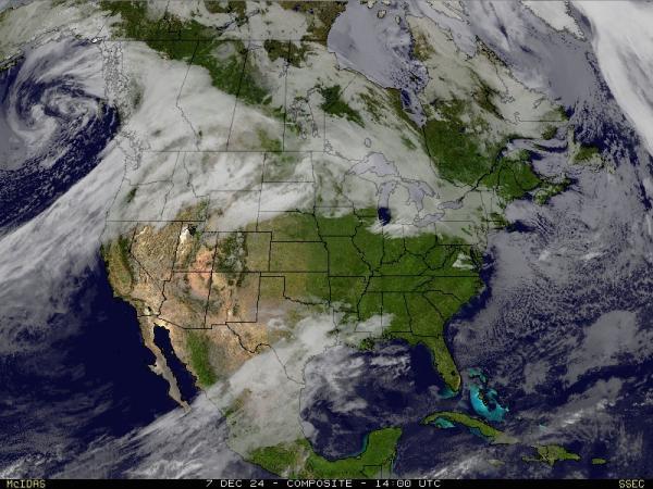 USA Alabama Sää satelliitti kartta 