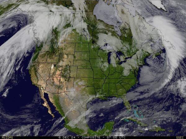 USA Alabama Sää satelliitti kartta 