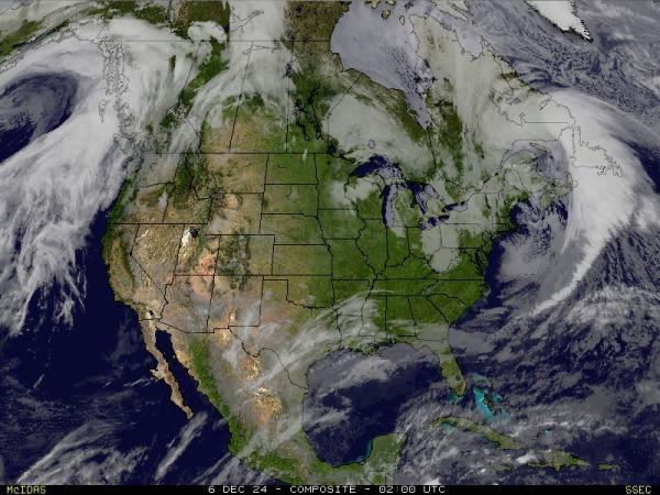 USA Alaska Sää satelliitti kartta 