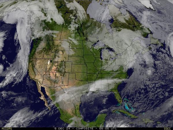 USA Alaska Sää satelliitti kartta 