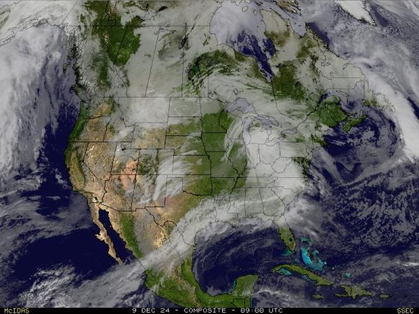 USA Alaska Sää satelliitti kartta 