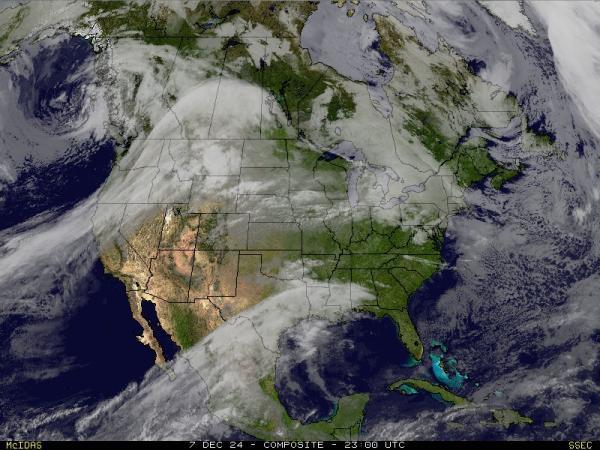 USA Alaska Sää satelliitti kartta 