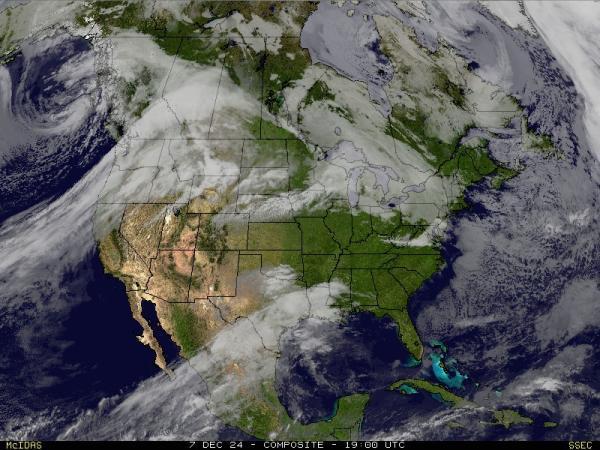 USA Alaska Sää satelliitti kartta 