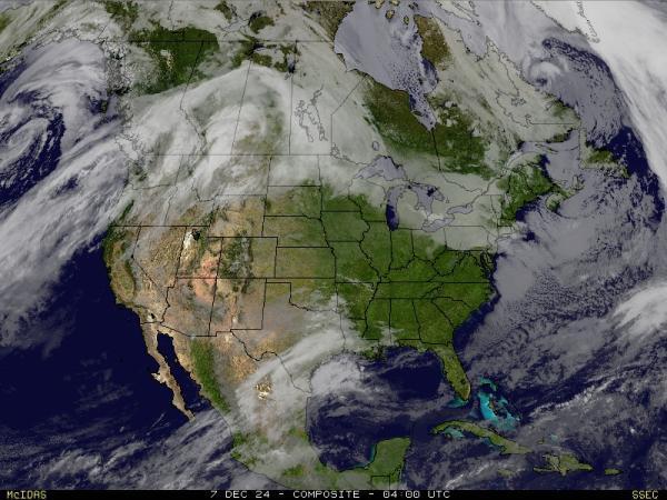 USA Alaska Sää satelliitti kartta 