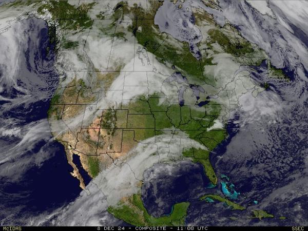 USA Alaska Sää satelliitti kartta 