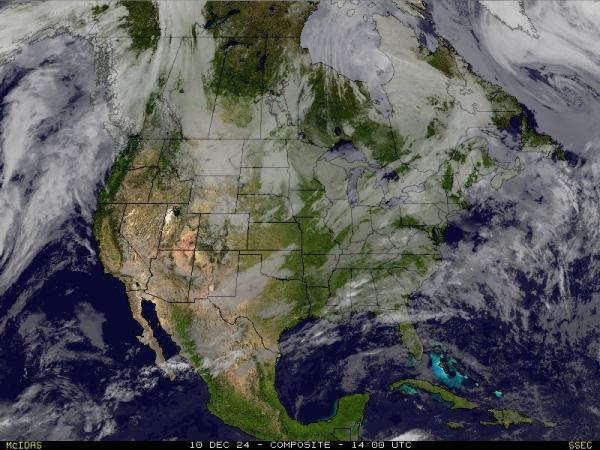 USA Alaska Sää satelliitti kartta 