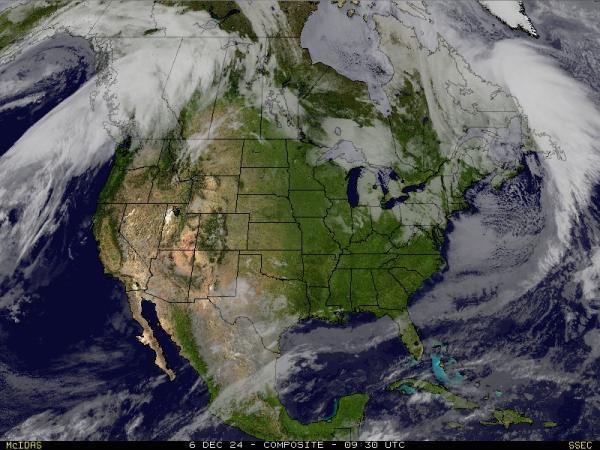 USA Alaska Sää satelliitti kartta 