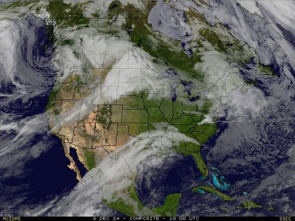 USA Alaska Sää satelliitti kartta 