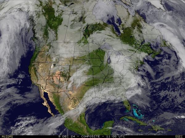 USA Alaska Sää satelliitti kartta 