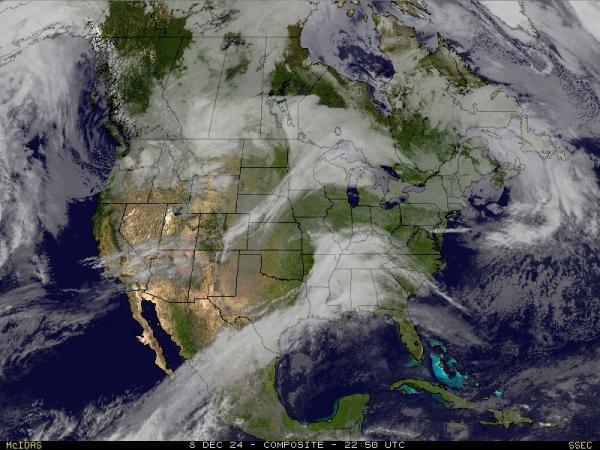 USA Alaska Sää satelliitti kartta 