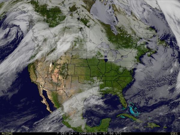 USA Arizona Sää satelliitti kartta 