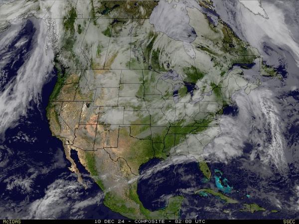 USA Arizona Sää satelliitti kartta 