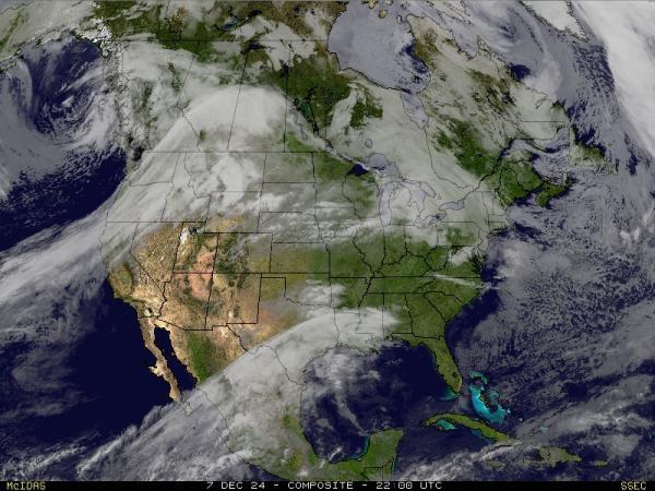 USA Arizona Sää satelliitti kartta 