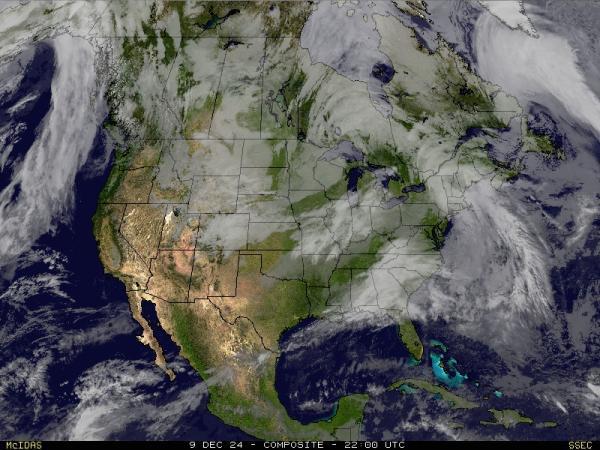 USA Arkansas Sää satelliitti kartta 