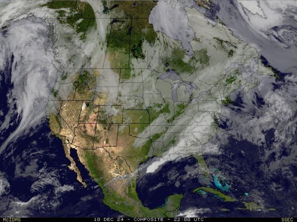 USA Arkansas Sää satelliitti kartta 