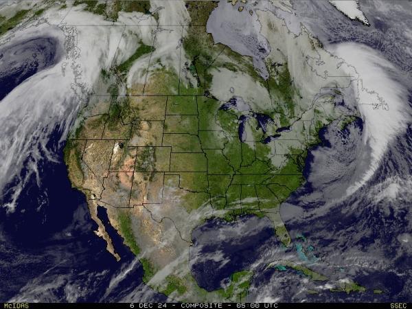 USA Arkansas Sää satelliitti kartta 