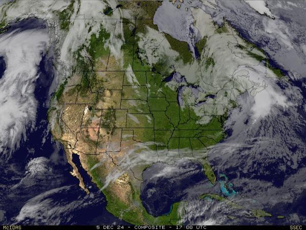 USA Arkansas Sää satelliitti kartta 