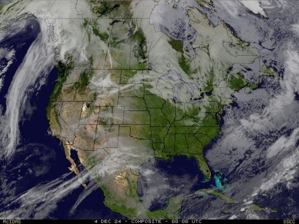 USA District of Columbia Weather Satellite Map 