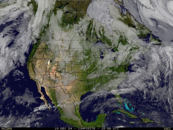 USA Hawaii Sää satelliitti kartta 