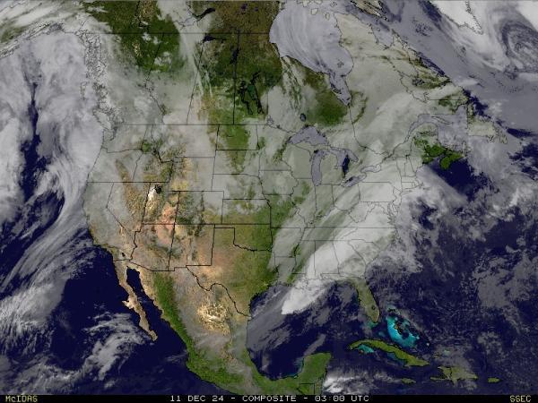 USA Hawaii Sää satelliitti kartta 