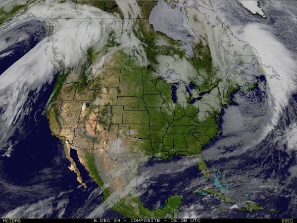 USA Hawaii Sää satelliitti kartta 