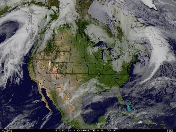 USA Hawaii Sää satelliitti kartta 