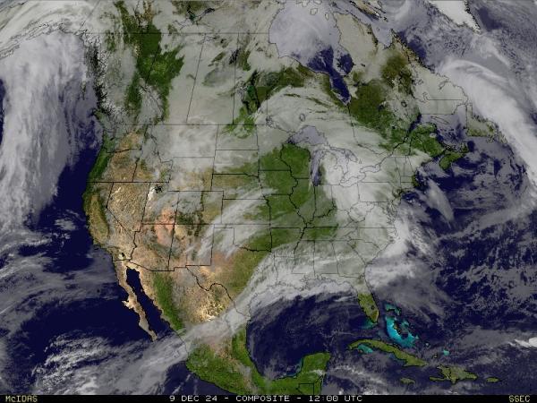 USA Hawaii Sää satelliitti kartta 