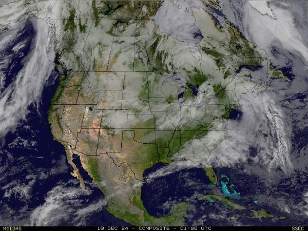 USA Hawaii Sää satelliitti kartta 