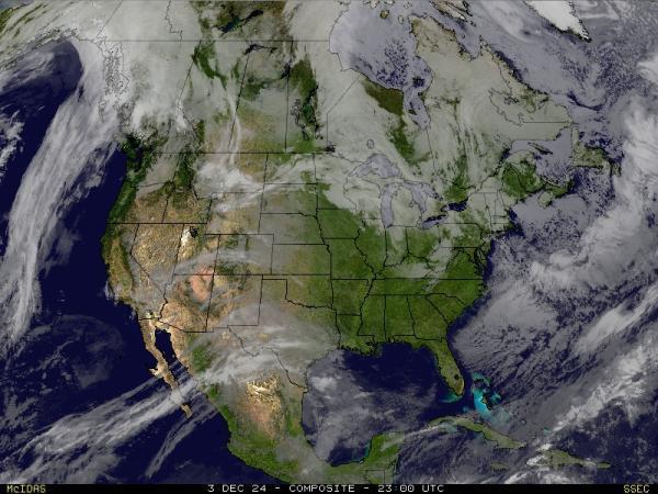 USA Illinois Weather Satellite Map 