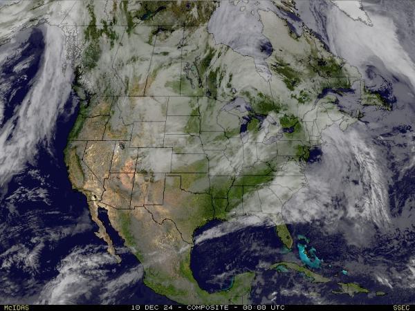 USA Maine Sää satelliitti kartta 