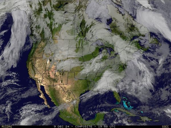 USA Michigan Sää satelliitti kartta 