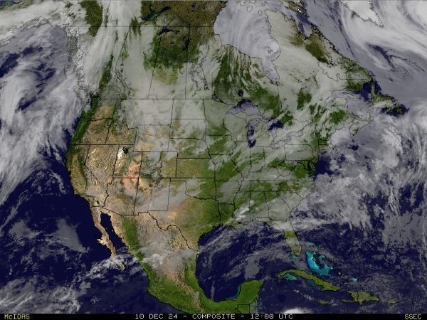 USA Tennessee Sää satelliitti kartta 