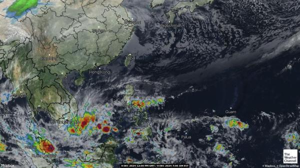 Vietnam Sää satelliitti kartta 