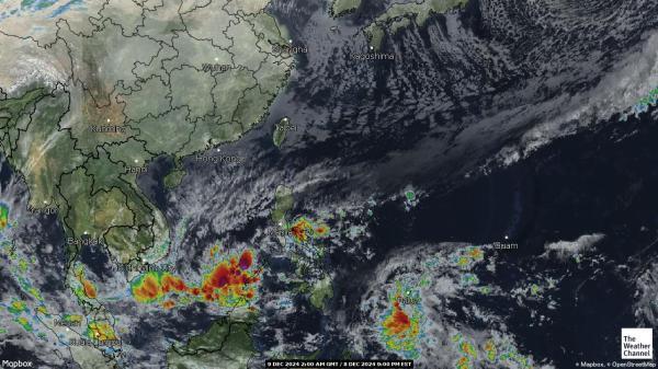 Vietnam Sää satelliitti kartta 