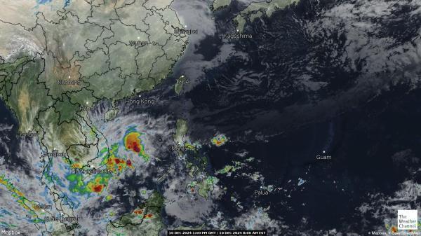 Vietnam Sää satelliitti kartta 