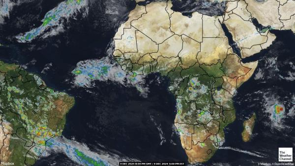 Länsi-Sahara Sää satelliitti kartta 