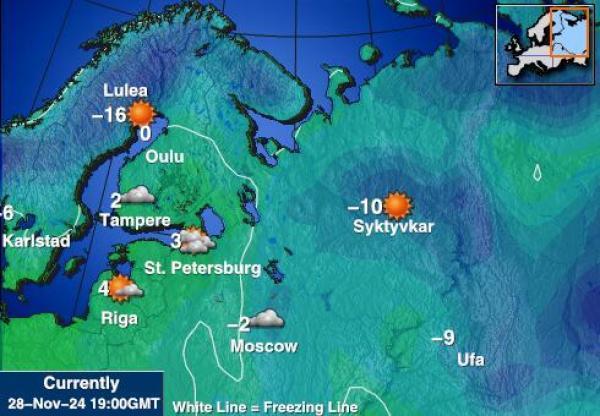 Albanija Vremenska prognoza, temperatura, karta 