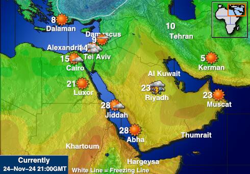 Bahrein Vremenska prognoza, temperatura, karta 