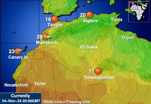 Cape Verde Vremenska prognoza, temperatura, karta 