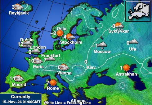 ヨーロッパ 10日の天気予報