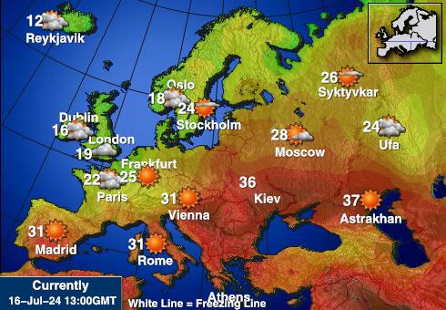 Eurooppa 10 päivää sääennuste 