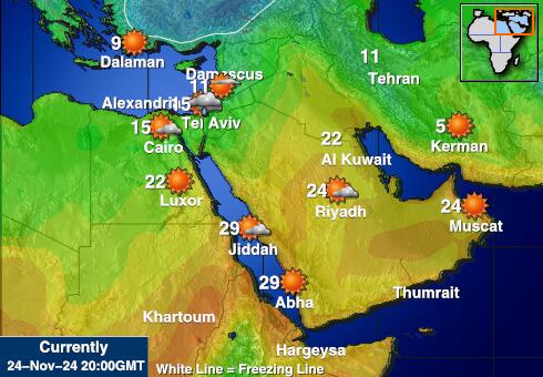 Irak Vremenska prognoza, temperatura, karta 