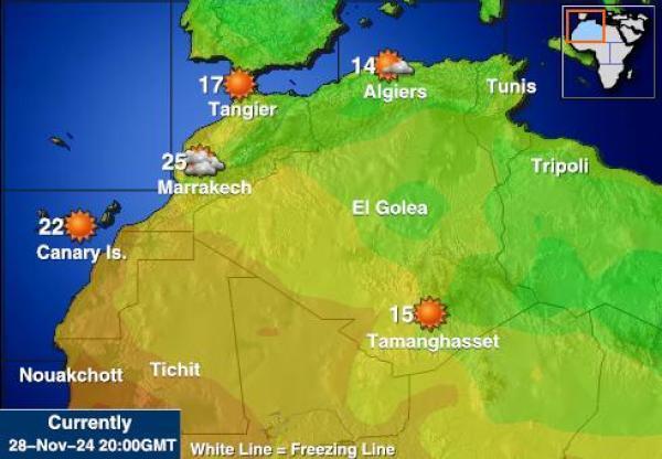 Libija Vremenska prognoza, temperatura, karta 