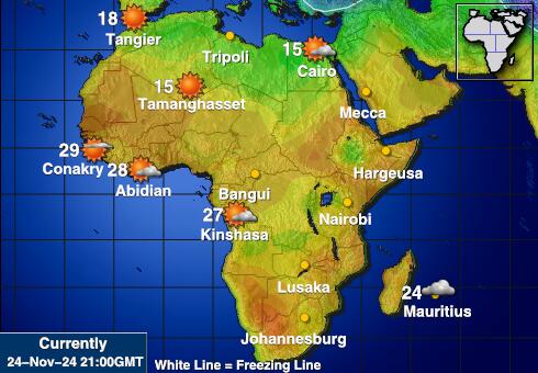 Mali Vremenska prognoza, temperatura, karta 