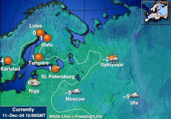 トルコ 天気予報温度マップ 